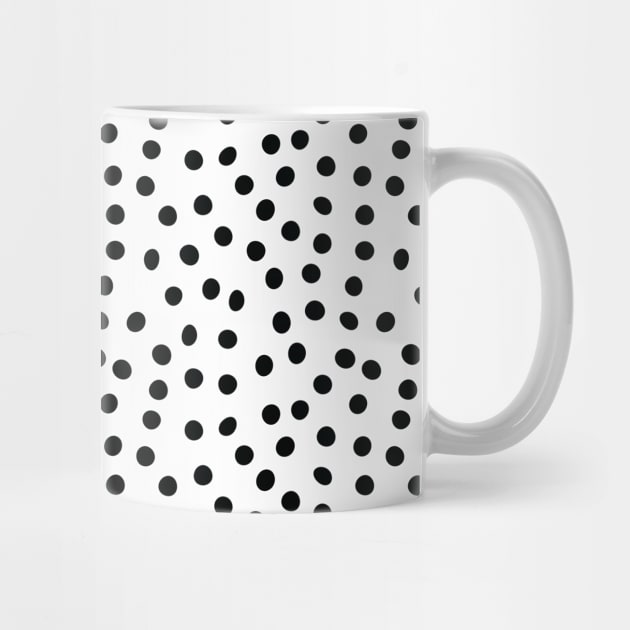 Minimal Black and White Polka Dots by speckled